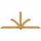Ekena Millwork Redmond Rough Sawn Timber Gable Bracket, Western Red Cedar, 108"W x 45"H x 2"D x 6"F, 10/12 Pitch GBW108X45X0206RED00RWR - alternate 1